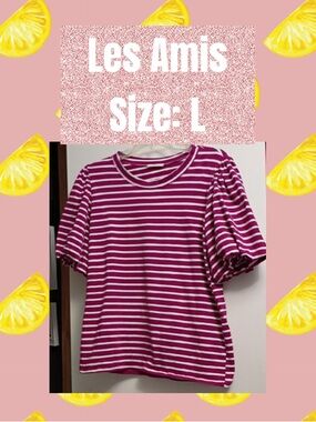 Striped Puff-Sleeve Tee